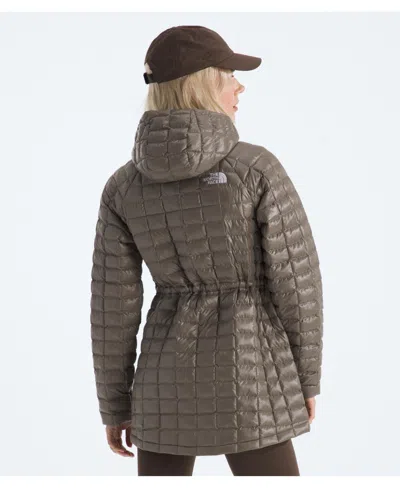 The North Face Women's Thermoball Hooded Parka Jacket In Brown