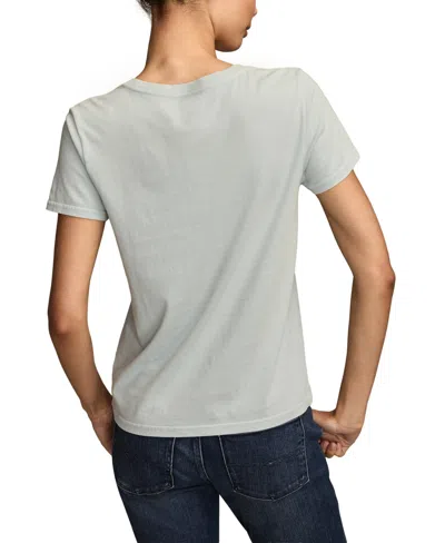 Lucky Brand Women's Espresso Martini Classic Crew Neck T-shirt In Blue