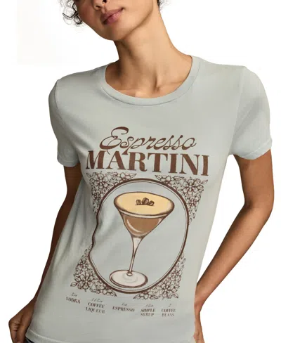 Lucky Brand Women's Espresso Martini Classic Crew Neck T-shirt In Blue