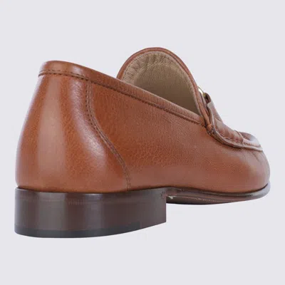 Valentino Garavani V-logo Embellished Full-grain Nubuck Loafers In Brown