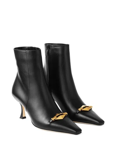 Jimmy Choo Ryker Leather Ankle Boots In Black