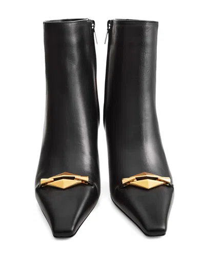 Jimmy Choo Ryker Leather Ankle Boots In Black