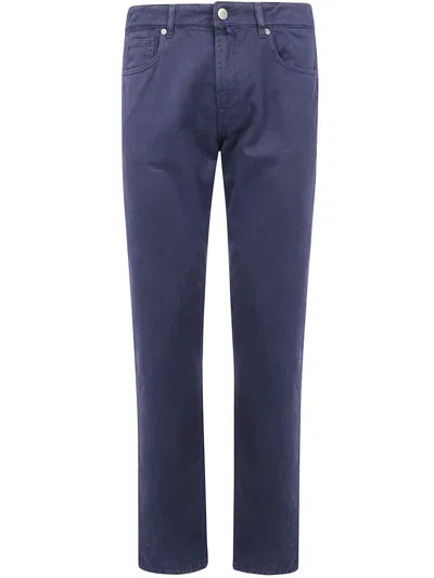 Incotex Blue Division Fit Regular Long Leg 19cm Bottom Jeans Clothing In Blue