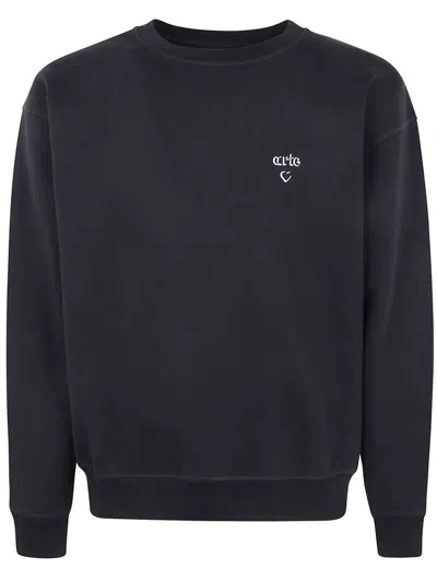 Arte " Heart" Crewneck Clothing In Black