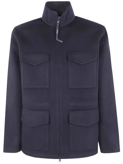 Aspesi Nelson Pocket Jacket In Blue