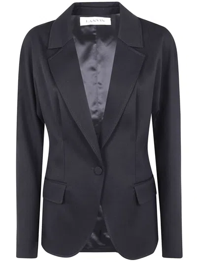Lanvin Single-breasted Tailored Jacket Clothing In Blue