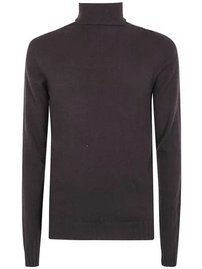 Md75 Cashmere Turtle Neck Sweater In Brown