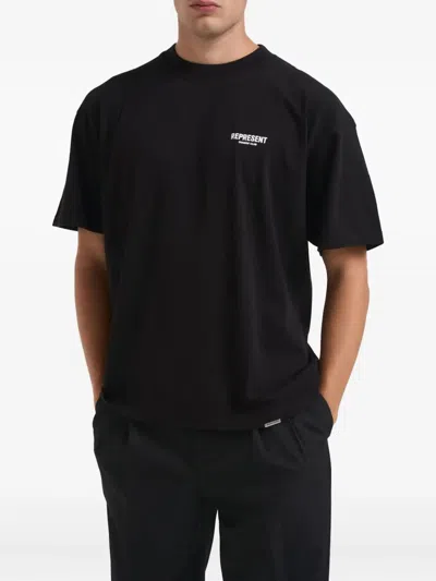 Represent Cotton T-shirt In Black