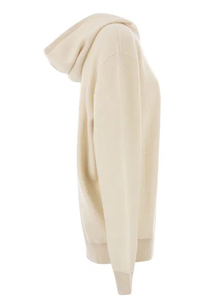 Peserico Wool And Cashmere Jumper In Neutral