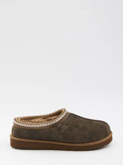 Ugg Tasman Baxter Slippers With Braided Details In Brown