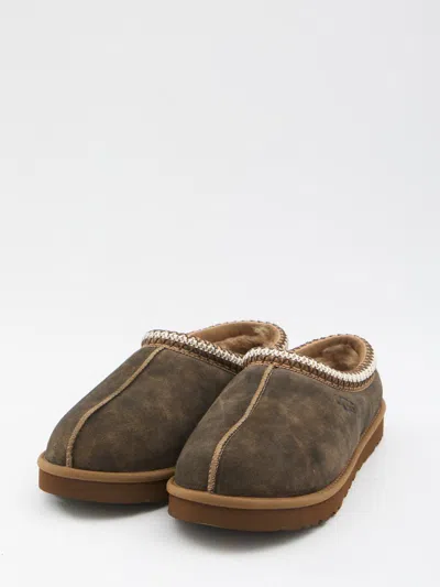 Ugg Tasman Baxter Slippers With Braided Details In Brown