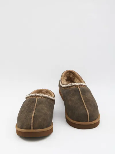 Ugg Tasman Baxter Slippers With Braided Details In Brown