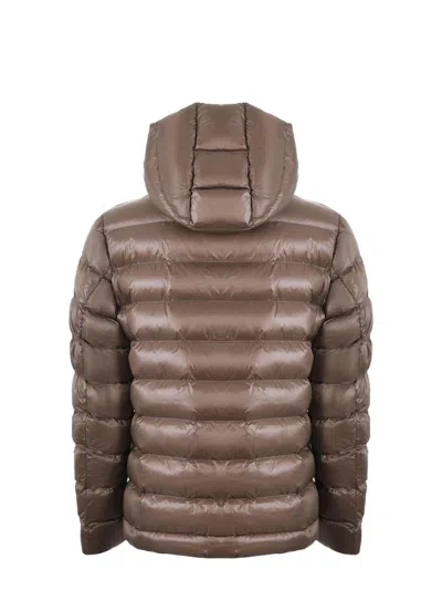 Blauer Usa Quilted Ripstop Nylon Jacket In Brown