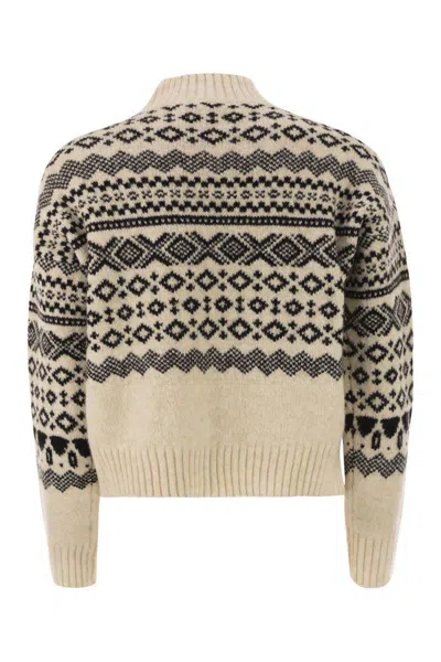Weekend Max Mara Wool And Alpaca Jacquard Sweater In Multi