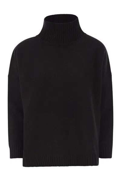 Weekend Max Mara Borgia - Wool Turtleneck Sweater In Black