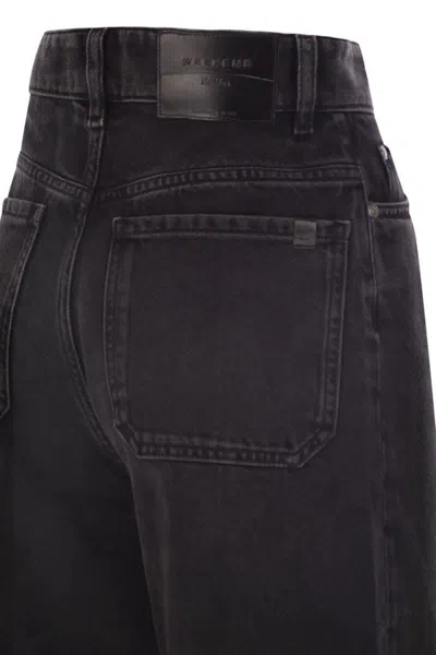 Weekend Max Mara Wide Leg Trousers In Black