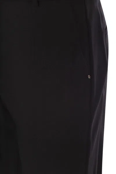 Sportmax Hangar Flare Trousers In Stretch Wool In Black