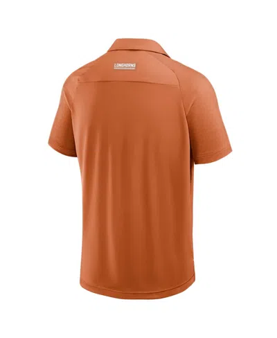 Fanatics Men's Texas Orange Texas Longhorns Take The Lead Defender Raglan Polo Shirt In Orange