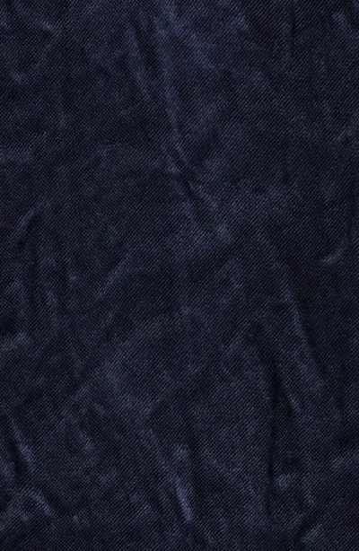 Eileen Fisher Crinkled Satin Crop Jacket In Blue