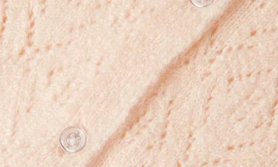 Scotch & Soda Kids' Pointelle Cardigan In Brown