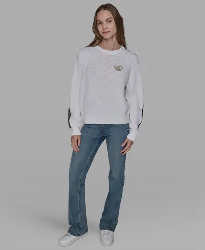 Karl Lagerfeld Women's Crewneck Sweater In Multi