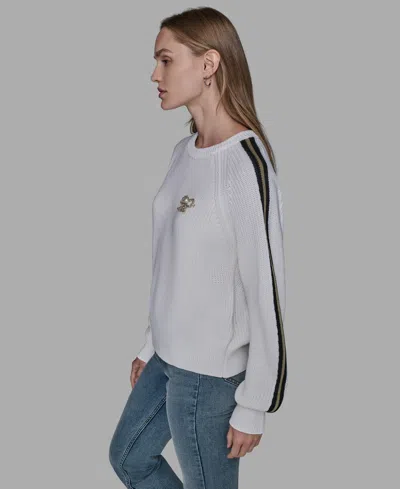Karl Lagerfeld Women's Crewneck Sweater In Multi