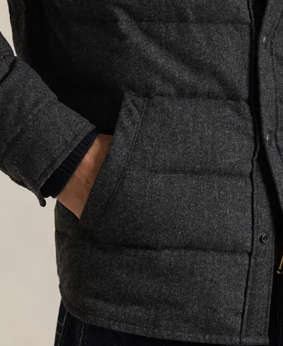 Polo Ralph Lauren Men's Lewis Melton Down Shirt Jacket In Black