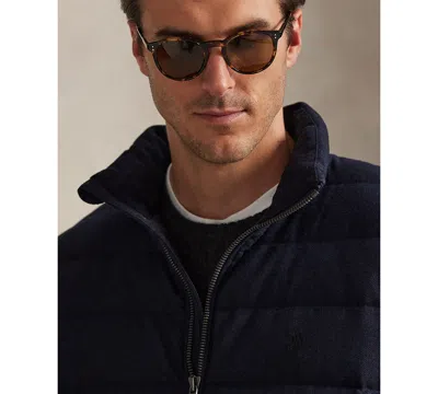 Polo Ralph Lauren Men's Colden Herringbone Long Sleeves Jacket In Blue