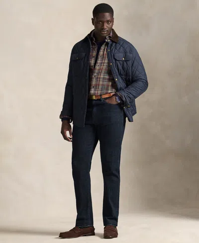 Polo Ralph Lauren Men's Big & Tall Plaid Brushed Flannel Shirt In Brown