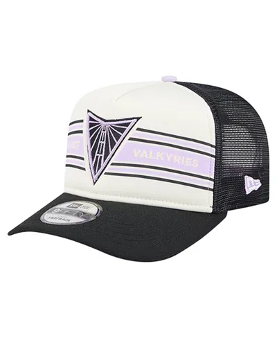New Era Men's And Women's White/eclipse Black Golden State Valkyries Banner Foam Front 9fifty A-frame Adjust In Black
