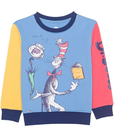 Dr. Seuss Boys Toddler 2t-5t 3-piece Cat In The Hat Printed T-shirt, Short-sleeve T-shirt And Joggers Set In Multi