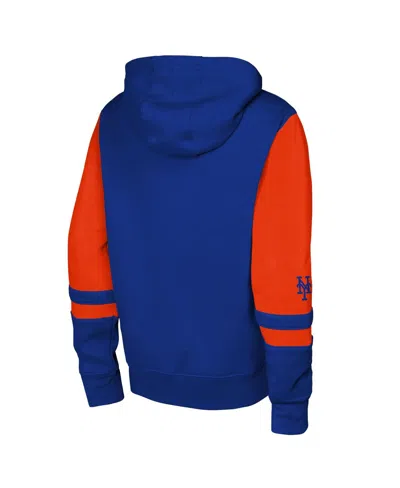 Outerstuff Men's Royal New York Mets Stadium Color Block Full-zip Hoodie In Blue