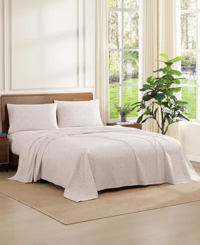 Tommy Hilfiger Ithaca Flag Stripe Cotton Percale 4-piece Sheet Set, Full In Neutral