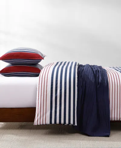 Tommy Hilfiger Brooklyn Stripe Cotton 2-pc. Comforter Set, Twin In Multi