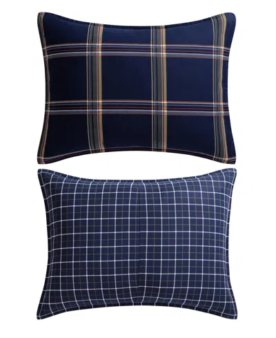 Tommy Hilfiger Beacon Plaid Cotton 3-pc. Duvet Cover Set, King In Blue