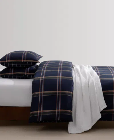 Tommy Hilfiger Beacon Plaid Cotton 3-pc. Duvet Cover Set, King In Blue