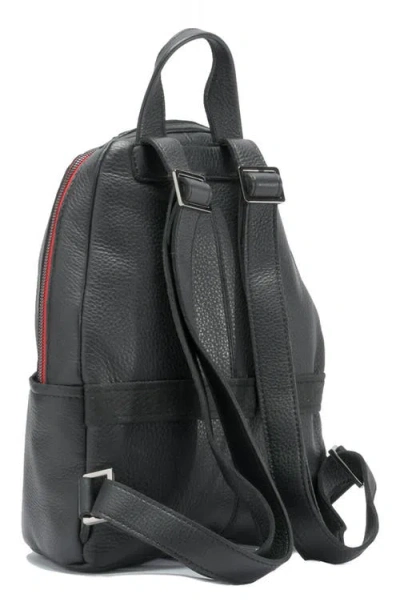 Hammitt Hunter Backpack Black Brushed Gold Red Zip Med