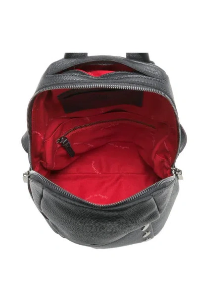 Hammitt Hunter Backpack Black Brushed Gold Red Zip Med