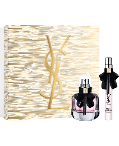Saint Laurent Mini Mon Paris Eau De Parfum Perfume Duo Gift Set In Multi