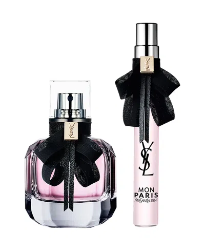 Saint Laurent Mini Mon Paris Eau De Parfum Perfume Duo Gift Set In Multi