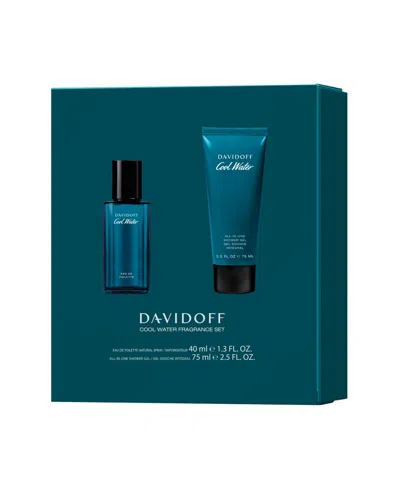 Davidoff 2-pc. Men's Cool Water Coffret Eau De Toilette Gift Set In Blue
