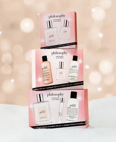 Philosophy Di Lorenzo Serafini Amazing Grace Eau De Toilette Collection Gift Set In Transparent