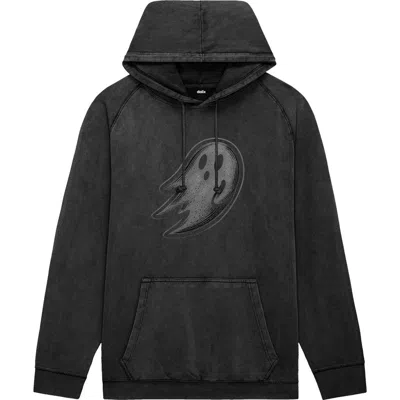 Dalix Mens Ghost Washed Hoodie In Black