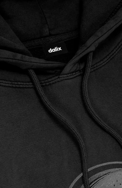 Dalix Mens Ghost Washed Hoodie In Black