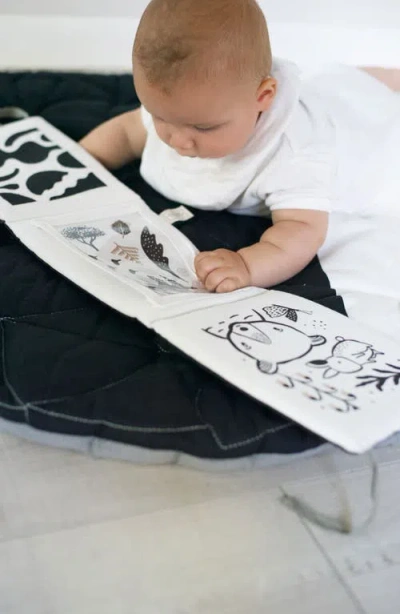 Wee Gallery Tummy Time Gallery  With Mirror And Art Cards For Baby Bundle In Black