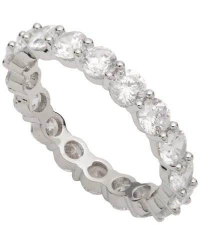 Givenchy Cubic Zirconia Silver-tone Mixed Metal Ring In White