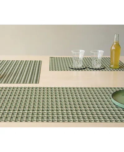Chilewich Crane Rectangular Placemat In Green