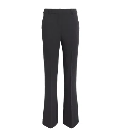 Max & Co Flared Tailored Trousers In Gray