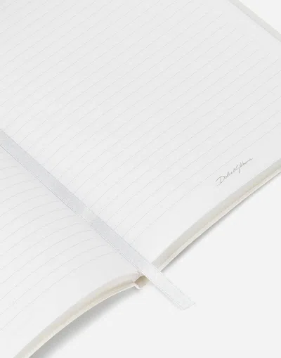 Dolce & Gabbana Medium Blank Notebook Textile Cover In Green