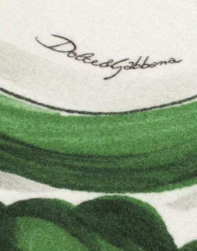 Dolce & Gabbana Silk And Wool Blanket In Multi